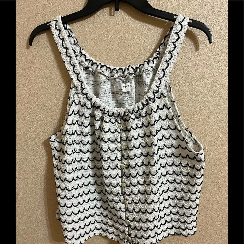 ❤️Madewell Textured Striped Tank XL